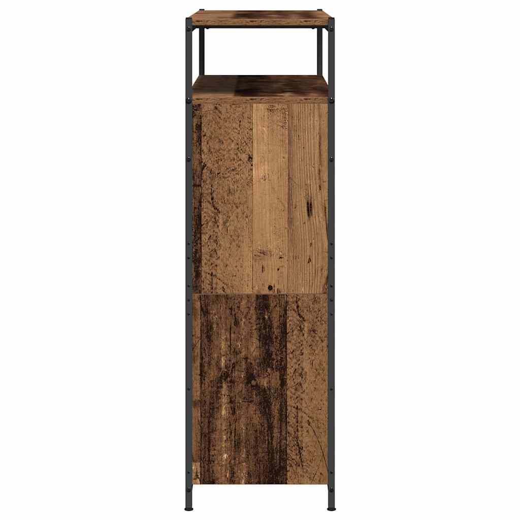 Skříň Na Obuv 100 X 34 X 112 Cm Kompozitní Dřevo Staré Dřevo