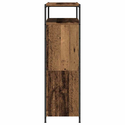 Skříň Na Obuv 100 X 34 X 112 Cm Kompozitní Dřevo Staré Dřevo
