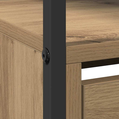 Skříň Na Obuv 100 X 34 X 112 Cm Kompozitní Dřevo Artisanový Dub