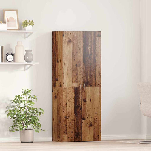 Kancelářská Skříň Staré Dřevo 60 X 32 X 152,5 Cm