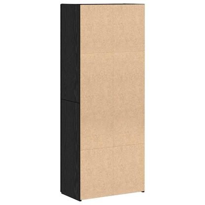 Kancelářská Skříň Černý Dub 60 X 32 X 152,5 Cm Kompozitní Dřevo