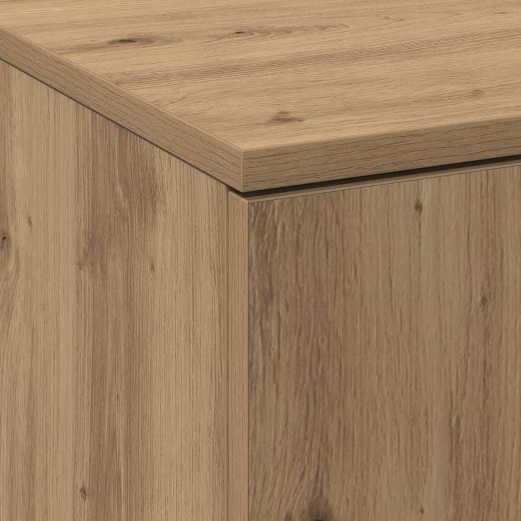 Highboard 60 X 35 X 180 Cm Kompozitní Dřevo Dub Artisan