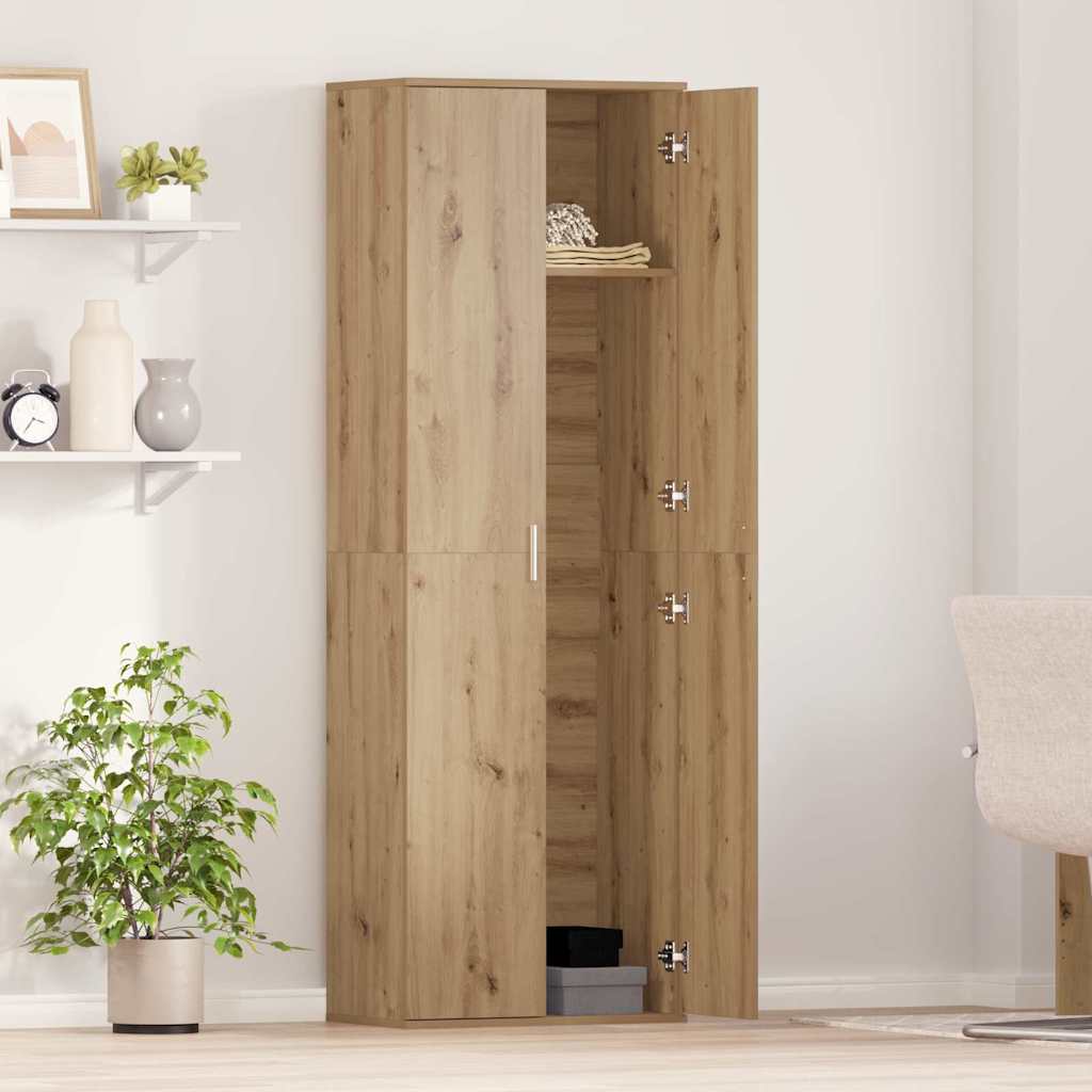 Highboard 60 X 35 X 180 Cm Kompozitní Dřevo Dub Artisan