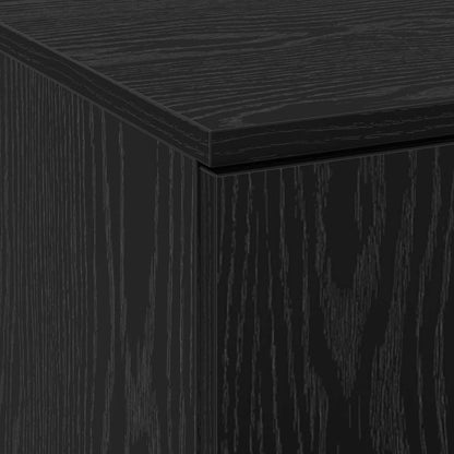 Highboard 60 X 35 X 180 Cm Kompozitní Dřevo Černý Dub