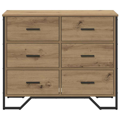 Příborník 6-Zásuvka Artisanový Dub 91 X 35,5 X 74,5 Cm