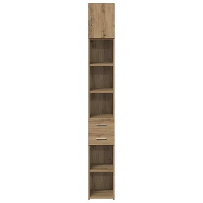 Úložná Skříňka 2 Ks Artisanový Dub 30 X 42,5 X 225 Cm