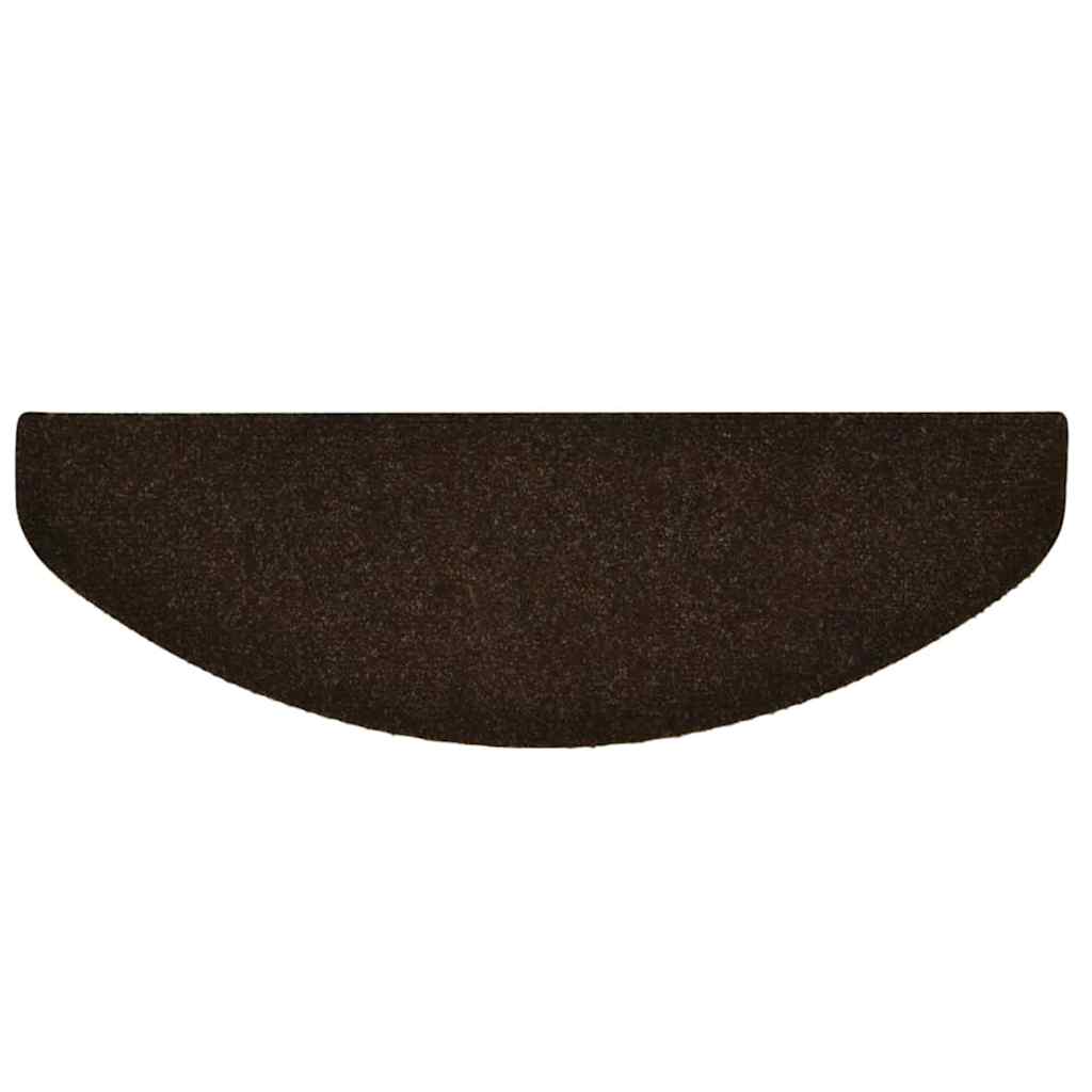 Schodové Rohože Samolepicí 30 Ks 65 X 21 X 4 Cm Hnědé, Půlkulaté, Velké