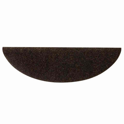 Schodové Rohože Samolepicí 20 Ks 56 X 17 X 3 Cm Hnědé Půlkulaté