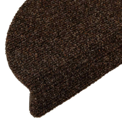 Schodové Rohože Samolepicí 20 Ks 56 X 17 X 3 Cm Hnědé Půlkulaté