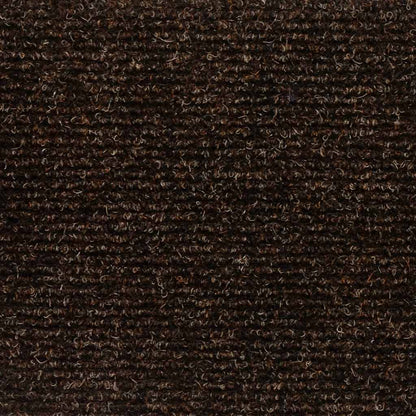 Schodové Rohože Samolepicí 20 Ks 56 X 17 X 3 Cm Hnědé Půlkulaté