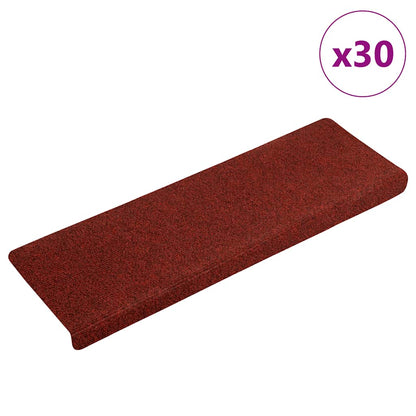 Schodové Rohože Samolepicí 15 Ks 65 X 21 X 4 Cm Tmavě Šedé S Obdélníkovým Okrajem