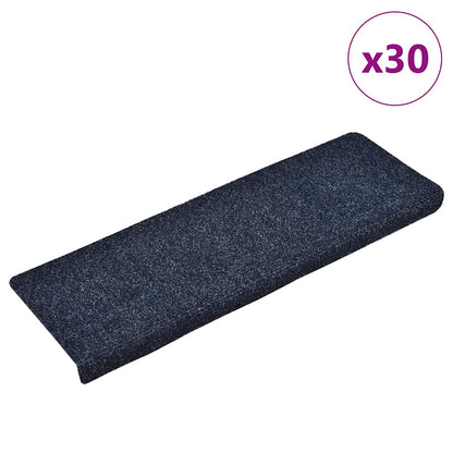 Schodové Rohože Samolepicí 15 Ks 65 X 21 X 4 Cm Tmavě Šedé S Obdélníkovým Okrajem