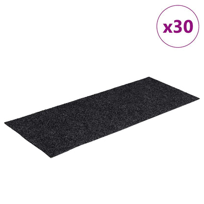 Samolepicí Rohože Na Schody 30 Ks Šedé 60X25 Cm Obdélníkové