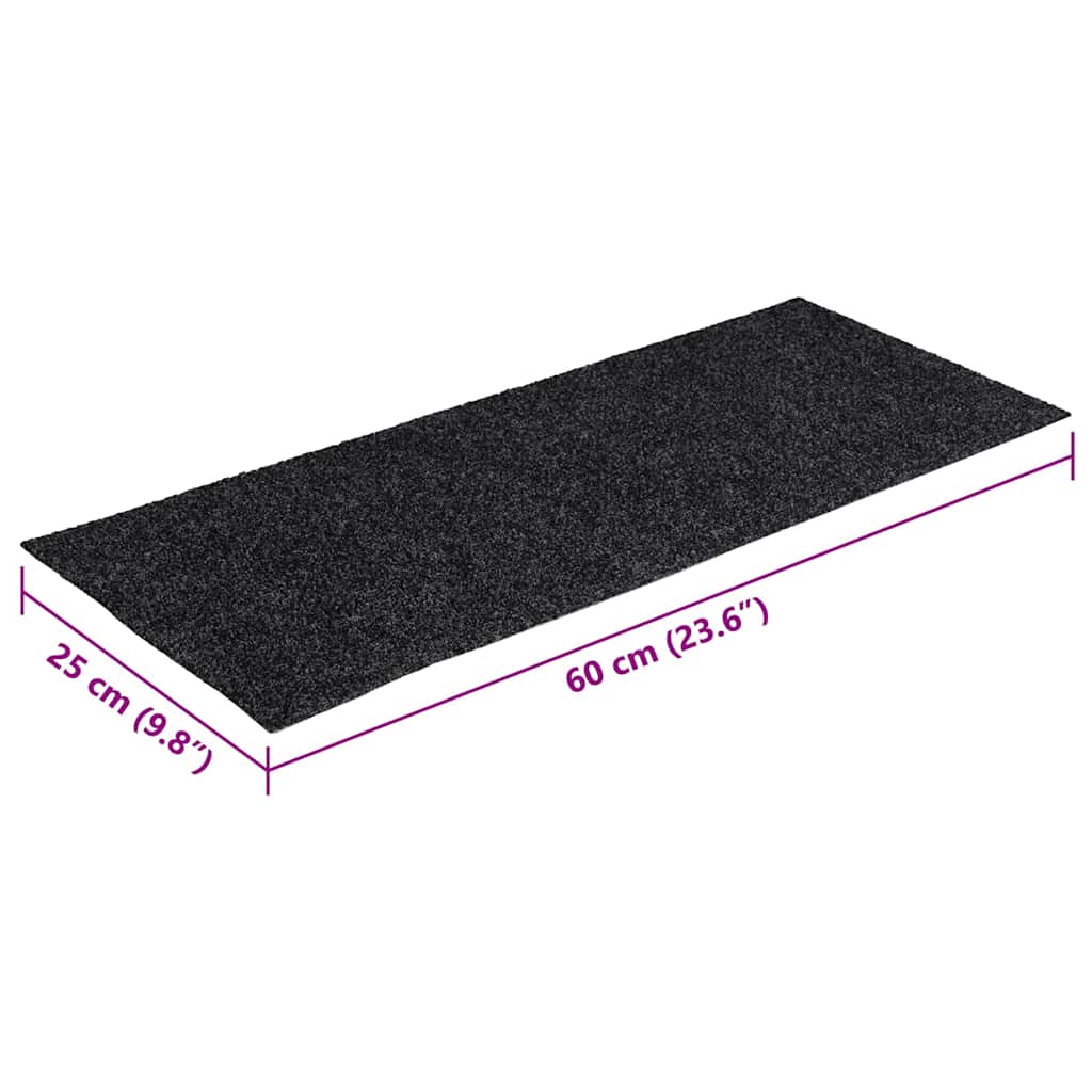 Samolepicí Rohože Na Schody 30 Ks Šedé 60X25 Cm Obdélníkové