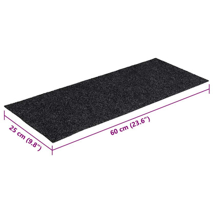 Samolepicí Rohože Na Schody 30 Ks Šedé 60X25 Cm Obdélníkové