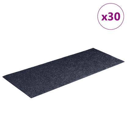 Samolepicí Rohože Na Schody 30Ks Šedá Modrá 60X25Cm Obdélníkové