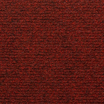 Schodové Rohože Samolepicí 20 Ks 65 X 21 X 4 Cm Bordó Červená S Obdélníkovým Okrajem