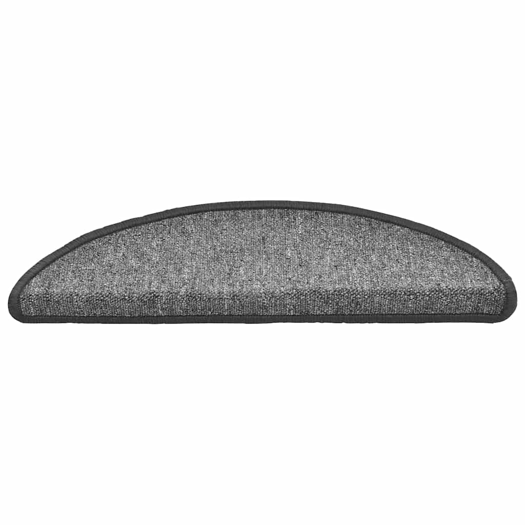 Rohože Na Schody 30 Ks Tmavě Šedé 56X17X3 Cm Tlumeně Bílá