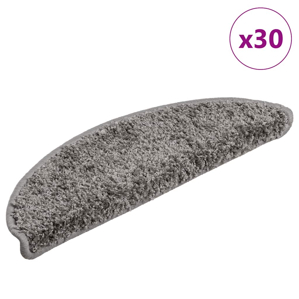 Schodové Rohože 10 Ks Hnědé Půlkulaté