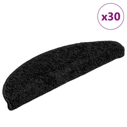 Schodové Rohože 10 Ks Hnědé Půlkulaté