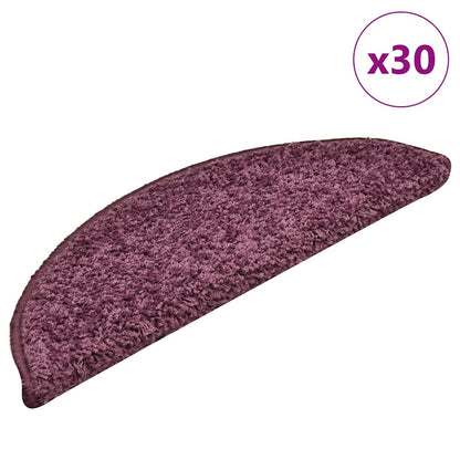 Schodové Rohože 10 Ks Hnědé Půlkulaté