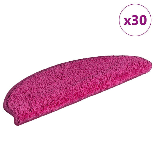 Schodové Rohože 30 Ks Růžové, Půlkulaté, Velké