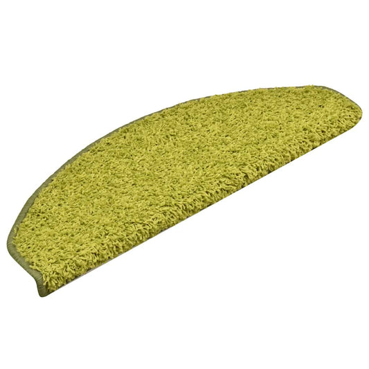 Schodové Rohože 30 Ks 65 X 21 X 4 Cm Zelené, Půlkulaté, Velké