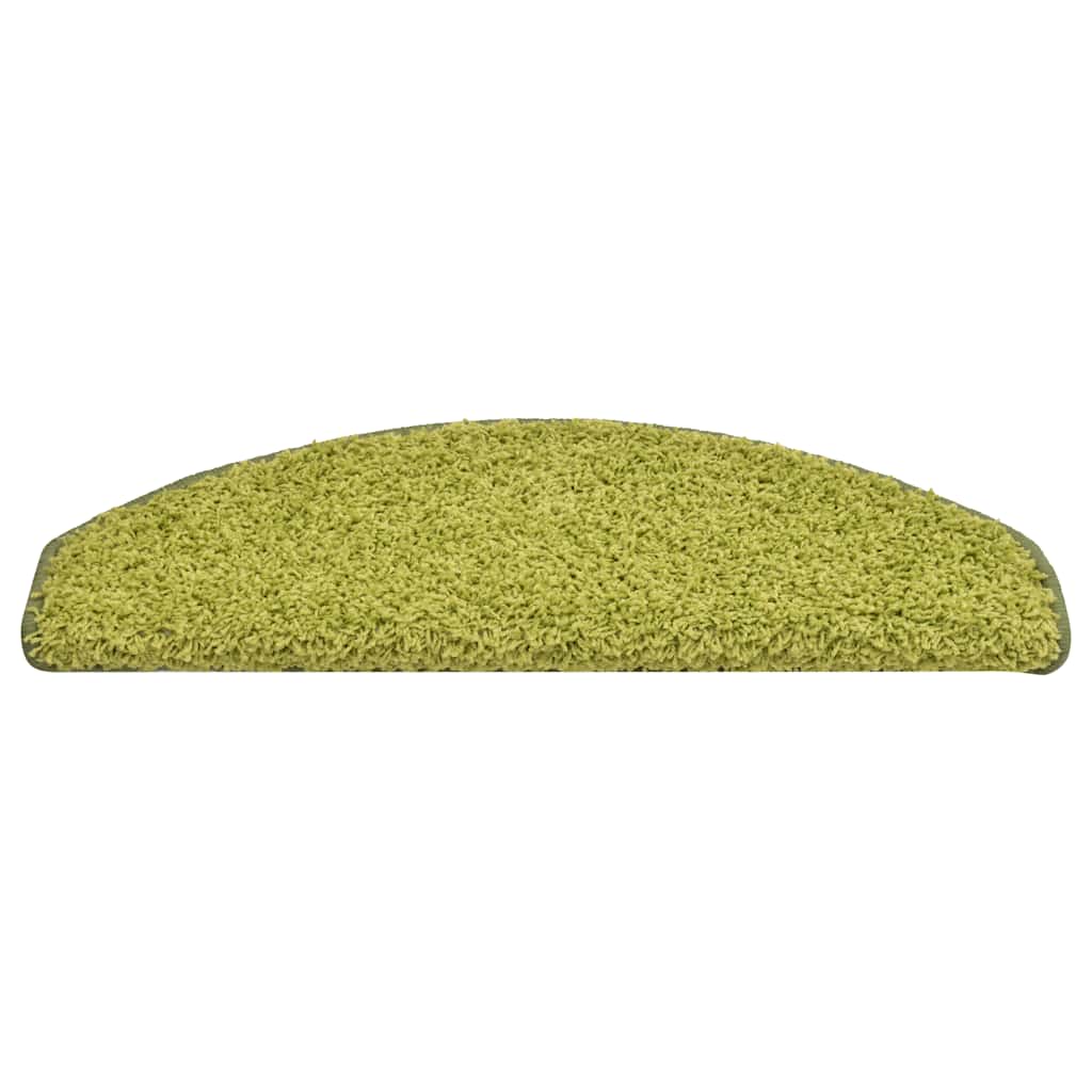 Schodové Rohože 30 Ks 65 X 21 X 4 Cm Zelené, Půlkulaté, Velké