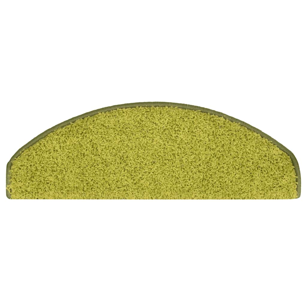 Schodové Rohože 30 Ks 65 X 21 X 4 Cm Zelené, Půlkulaté, Velké