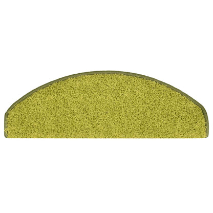 Schodové Rohože 30 Ks 65 X 21 X 4 Cm Zelené, Půlkulaté, Velké