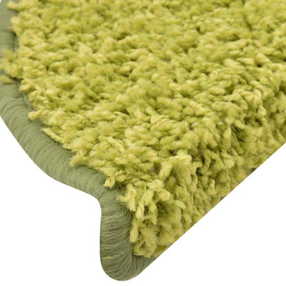 Schodové Rohože 30 Ks 65 X 21 X 4 Cm Zelené, Půlkulaté, Velké