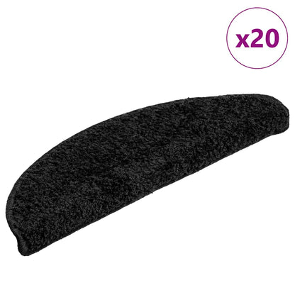 Schodové Rohože 10 Ks Hnědé Půlkulaté