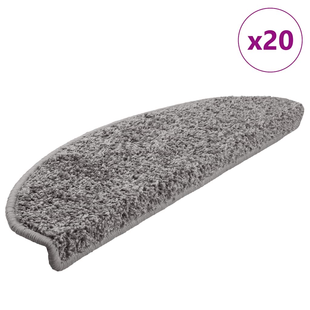 Schodové Rohože 10 Ks Hnědé Půlkulaté