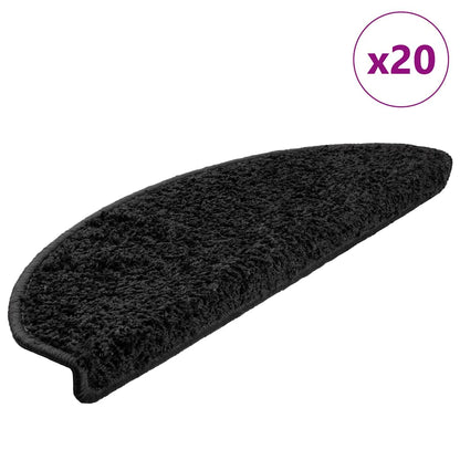 Schodové Rohože 10 Ks Hnědé Půlkulaté