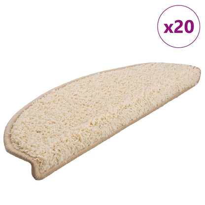 Schodové Rohože 10 Ks Hnědé Půlkulaté