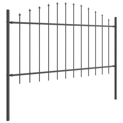 Zahradní Plot Woerden 4 Ks 170 X 140 Cm Práškově Lakovaná Ocel