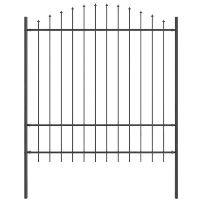 Zahradní Plot Woerden 4 Ks 170 X 215 Cm Práškově Lakovaná Ocel