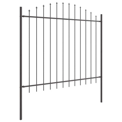 Zahradní Plot Woerden 5 Ks 170 X 165 Cm Práškově Lakovaná Ocel