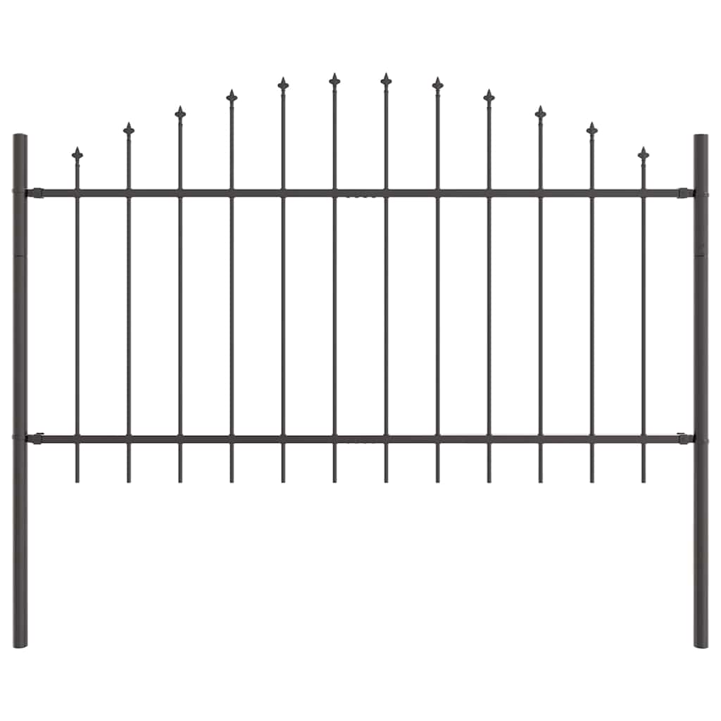 Zahradní Plot Woerden 7 Ks 170 X 140 Cm Práškově Lakovaná Ocel