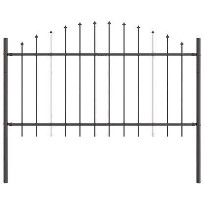 Zahradní Plot Woerden 7 Ks 170 X 140 Cm Práškově Lakovaná Ocel