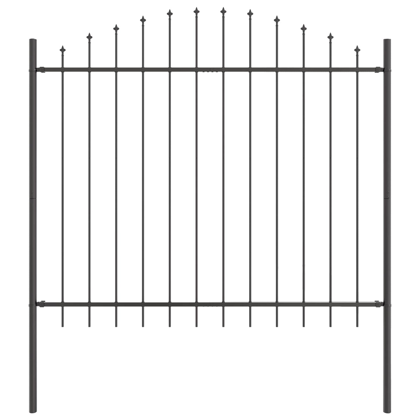 Zahradní Plot Woerden 7 Ks 170 X 190 Cm Práškově Lakovaná Ocel