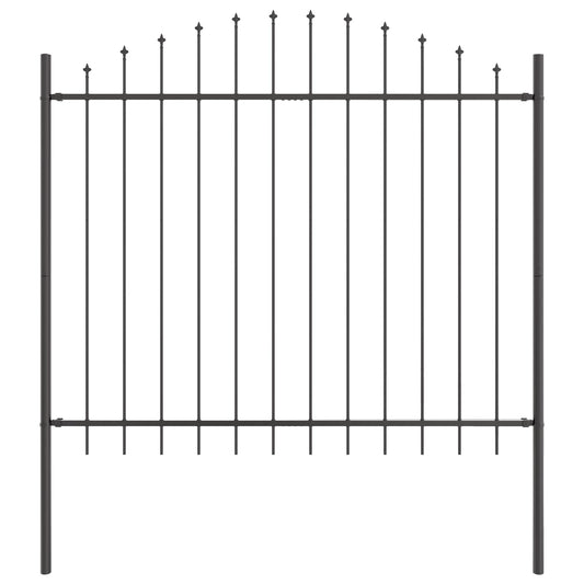Zahradní Plot Woerden 7 Ks 170 X 190 Cm Práškově Lakovaná Ocel