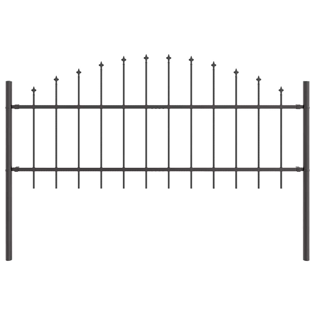 Zahradní Plot Woerden 8 Ks 170 X 115 Cm Práškově Lakovaná Ocel