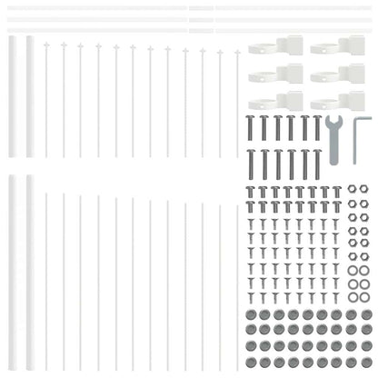Zahradní Plot Woerden 2 Ks 170 X 215 Cm Práškově Lakovaná Ocel