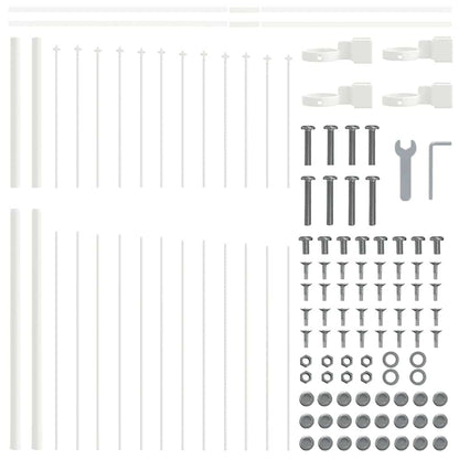 Zahradní Plot Woerden 3 Ks 170 X 165 Cm Práškově Lakovaná Ocel