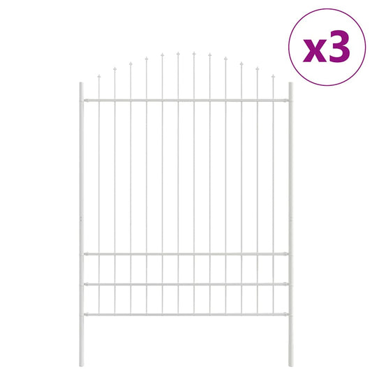 Zahradní Plot Woerden 3 Ks 170 X 225 Cm Práškově Lakovaná Ocel