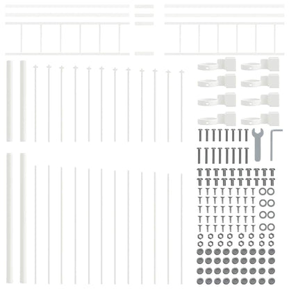 Zahradní Plot Woerden 3 Ks 170 X 225 Cm Práškově Lakovaná Ocel