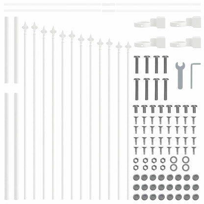 Zahradní Plot Woerden 5 Ks 170 X 140 Cm Práškově Lakovaná Ocel