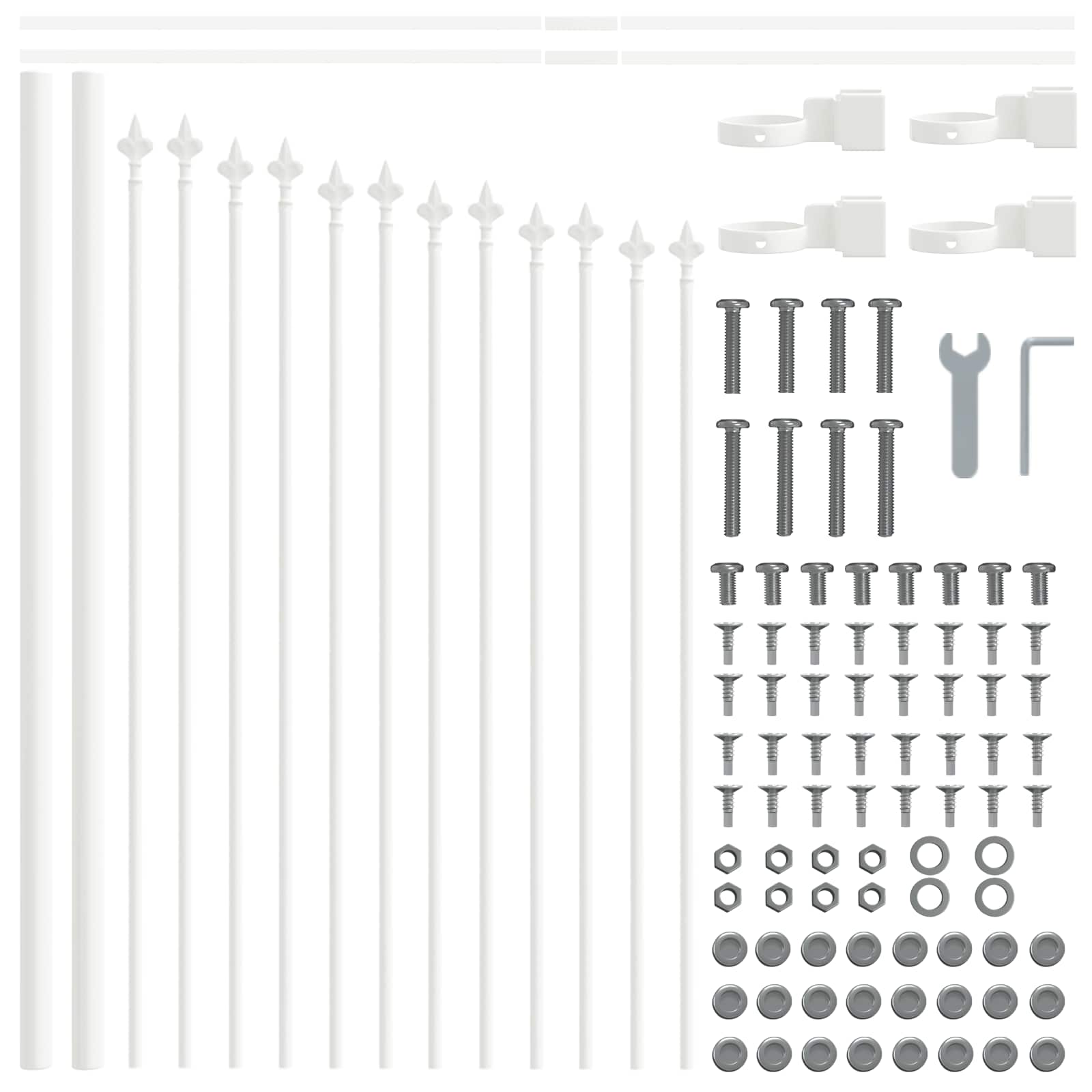 Zahradní Plot Woerden 6 Ks 170 X 115 Cm Práškově Lakovaná Ocel