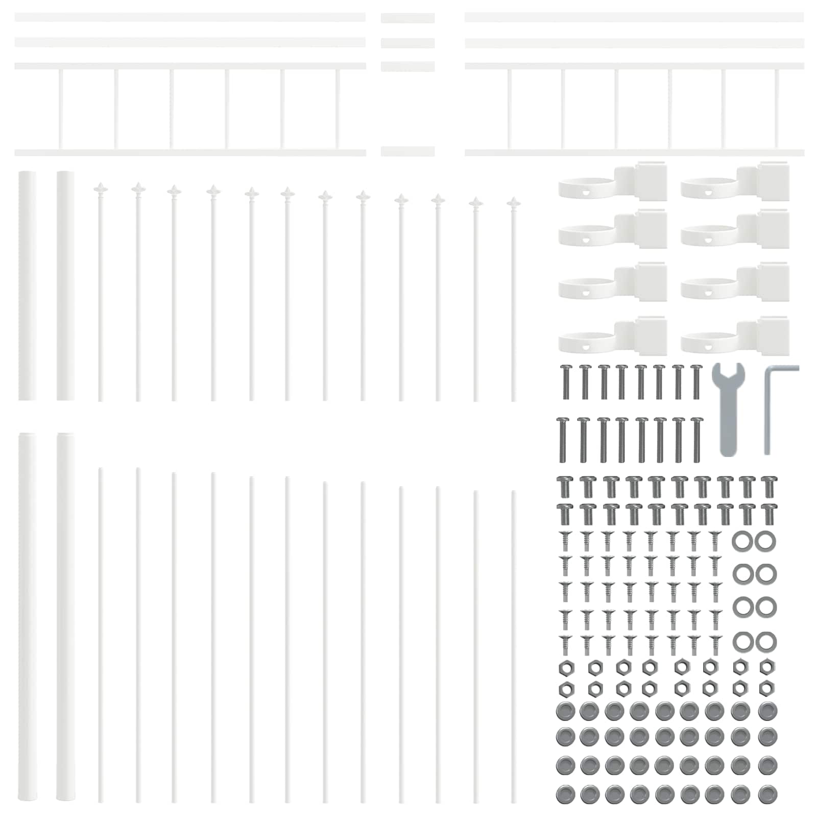 Zahradní Plot Woerden 6 Ks 170 X 225 Cm Práškově Lakovaná Ocel